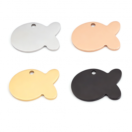 Іменний жетон-адресник для кота у формі рибки