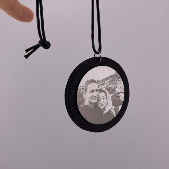 Підвіска в машину з вашим фото подарунок коханому