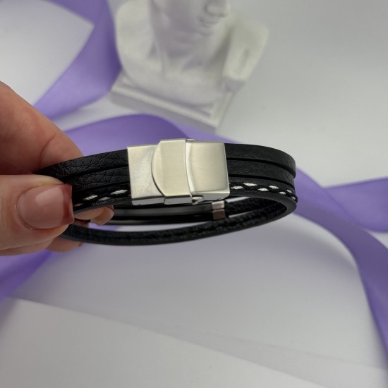 Браслет чоловічий з гравіюванням подарунок коханому на 14 лютого