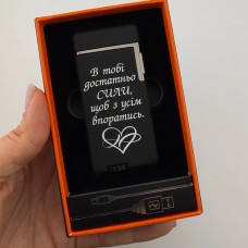 Запальничка USB + газ з індивідуальним гравіюванням — пам’ятний подарунок