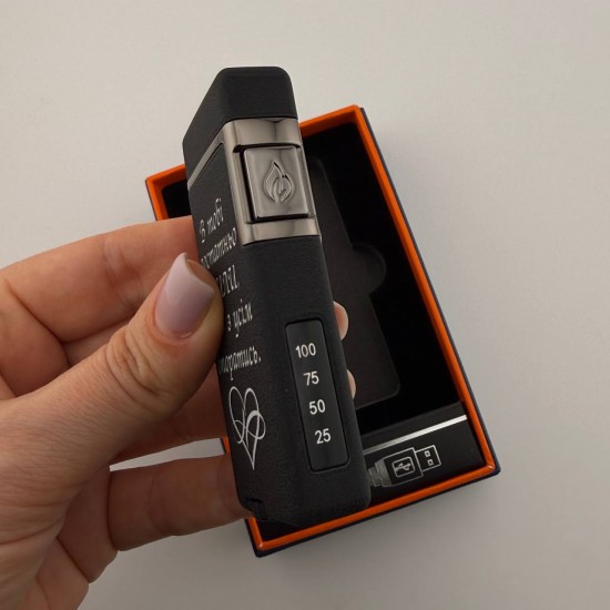 Запальничка USB + газ з індивідуальним гравіюванням — пам’ятний подарунок
