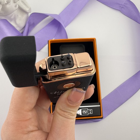 Запальничка Газ+USB з гравіюванням подарунок для коханого