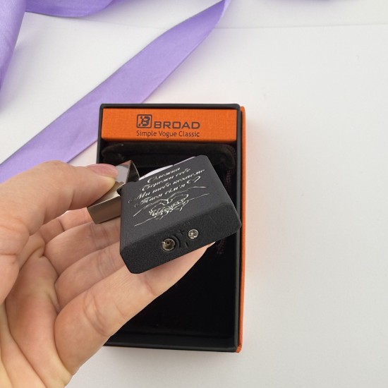 Запальничка Газ з індивідуальним написом подарунок коханому