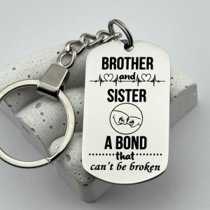 Брелок з гравіюванням на подарунок для брата чи сестри 