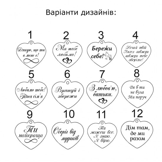 Іменний брелок на ключі з підвіскою у формі серця подарунок для донечки
