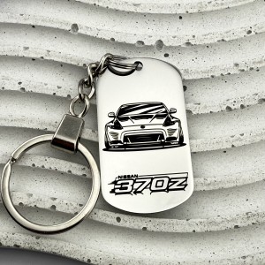 Брелок на ключі з гравіюванням зображення марки авто NISSAN