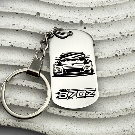 Брелок на ключі з гравіюванням зображення марки авто NISSAN