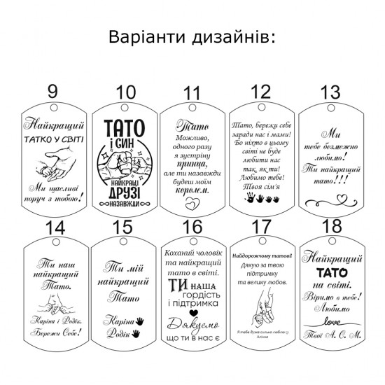 Індивідуальний брелок для батька — унікальний подарунок від дітей