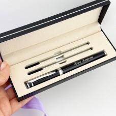 Металева іменна ручка у футлярі — подарунок чоловіку, керівнику, випускнику